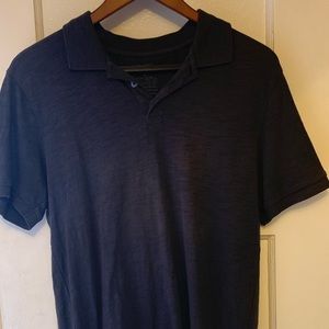Vince Olive Slub Regular Fit Polo Shirt (M)